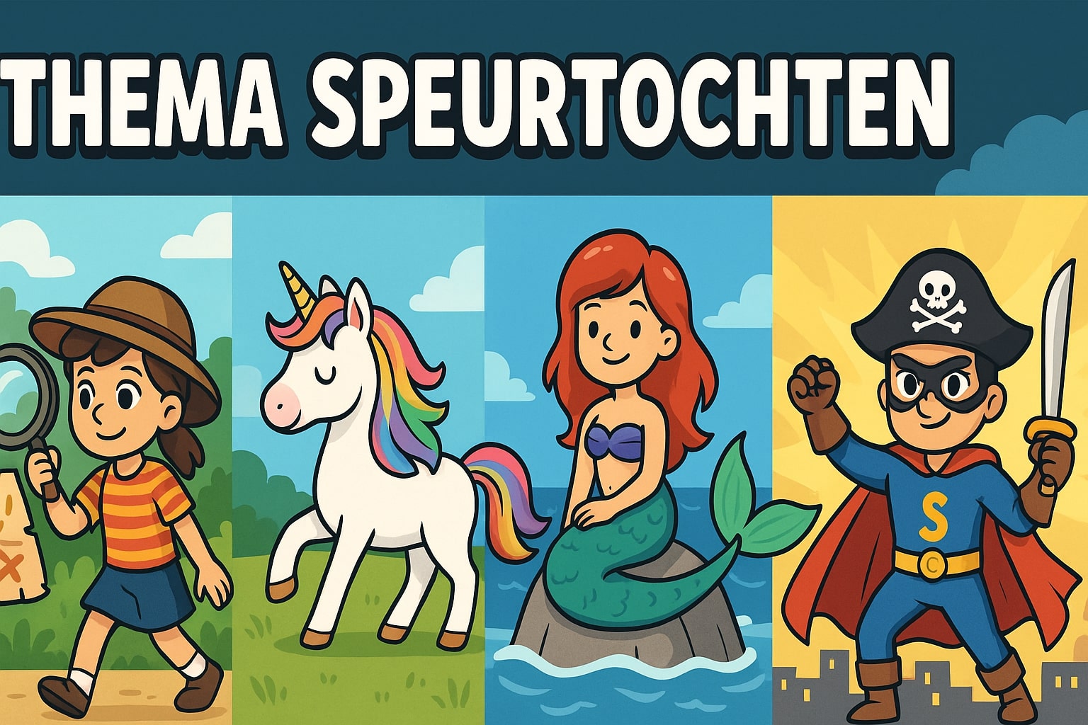 Thema speurtochten banner